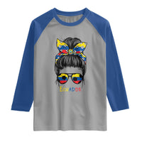 Ecuador Soccer Raglan Shirt Chica Ecuatoriana Pride Game Day Gift