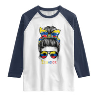Ecuador Soccer Raglan Shirt Chica Ecuatoriana Pride Game Day Gift