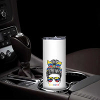 Ecuador Soccer Skinny Tumbler Chica Ecuatoriana Pride Game Day Gift