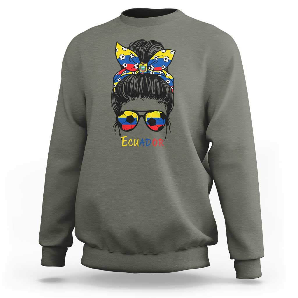 Ecuador Soccer Sweatshirt Chica Ecuatoriana Pride Game Day Gift