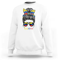 Ecuador Soccer Sweatshirt Chica Ecuatoriana Pride Game Day Gift