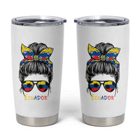 Ecuador Soccer Tumbler Cup Chica Ecuatoriana Pride Game Day Gift