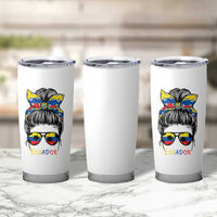Ecuador Soccer Tumbler Cup Chica Ecuatoriana Pride Game Day Gift