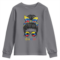 Ecuador Soccer Youth Sweatshirt Chica Ecuatoriana Pride Game Day Gift