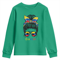 Ecuador Soccer Youth Sweatshirt Chica Ecuatoriana Pride Game Day Gift