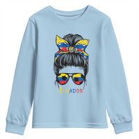 Ecuador Soccer Youth Sweatshirt Chica Ecuatoriana Pride Game Day Gift