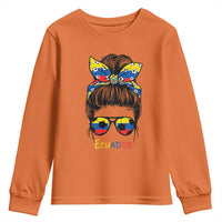 Ecuador Soccer Youth Sweatshirt Chica Ecuatoriana Pride Game Day Gift