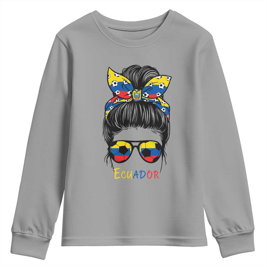 Ecuador Soccer Youth Sweatshirt Chica Ecuatoriana Pride Game Day Gift