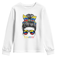 Ecuador Soccer Youth Sweatshirt Chica Ecuatoriana Pride Game Day Gift
