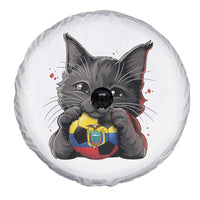 Ecuador Black Cat Soccer Game Day Spare Tire Cover Cat Lover Gift