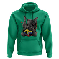 Ecuador Black Cat Soccer Game Day Hoodie Cat Lover Gift