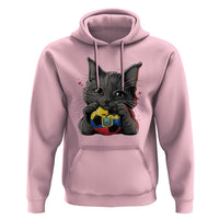 Ecuador Black Cat Soccer Game Day Hoodie Cat Lover Gift