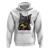 Ecuador Black Cat Soccer Game Day Hoodie Cat Lover Gift