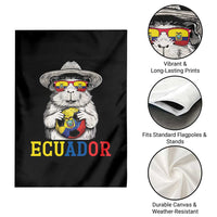Funny Ecuador Guinea Pig Soccer Fan Garden Flag Cavy Lover Gift