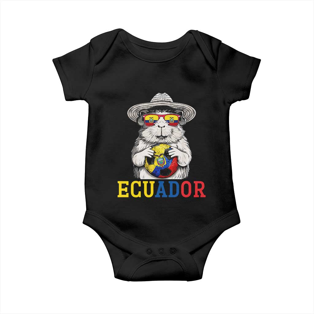 Funny Ecuador Guinea Pig Soccer Fan Baby Onesie Cavy Lover Gift