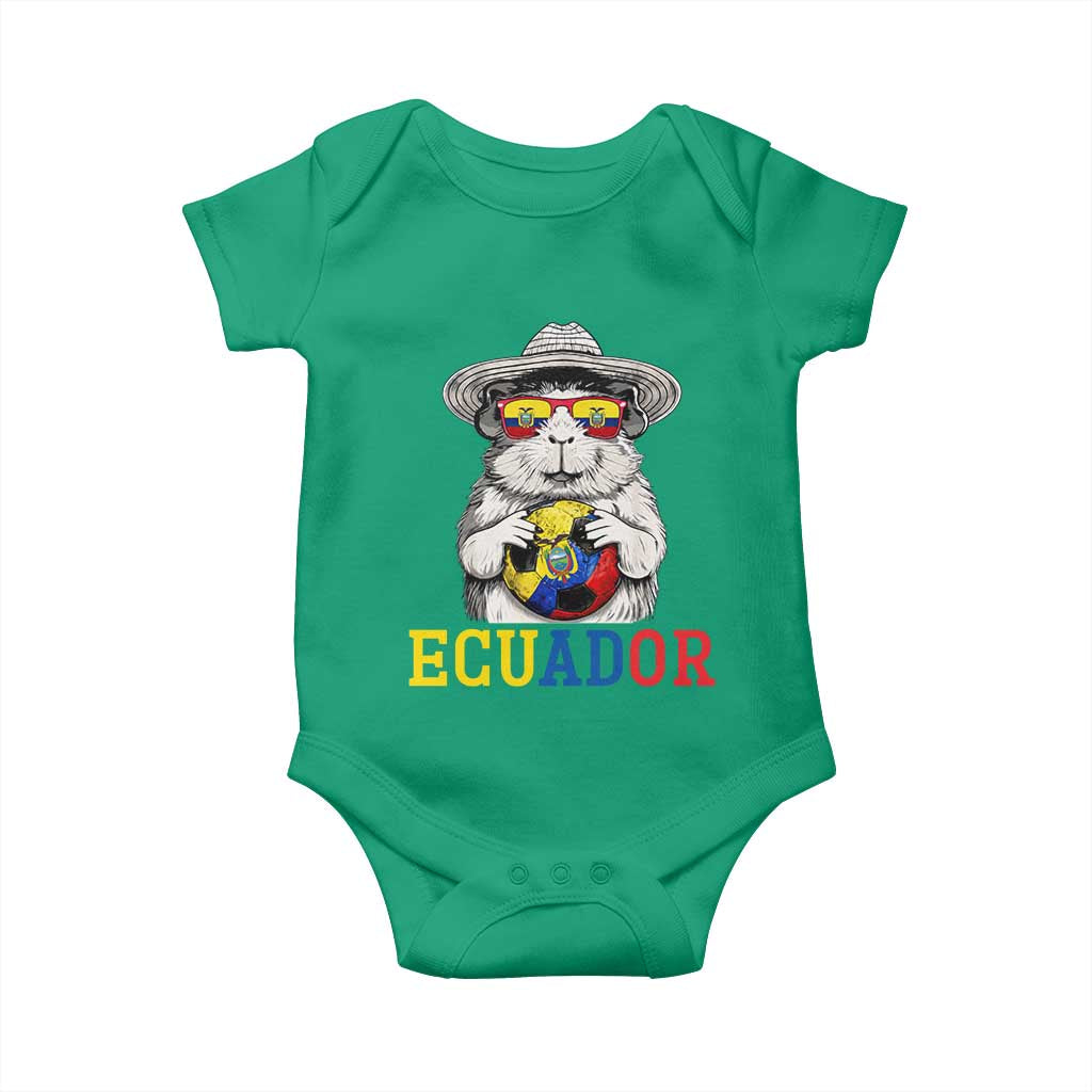 Funny Ecuador Guinea Pig Soccer Fan Baby Onesie Cavy Lover Gift