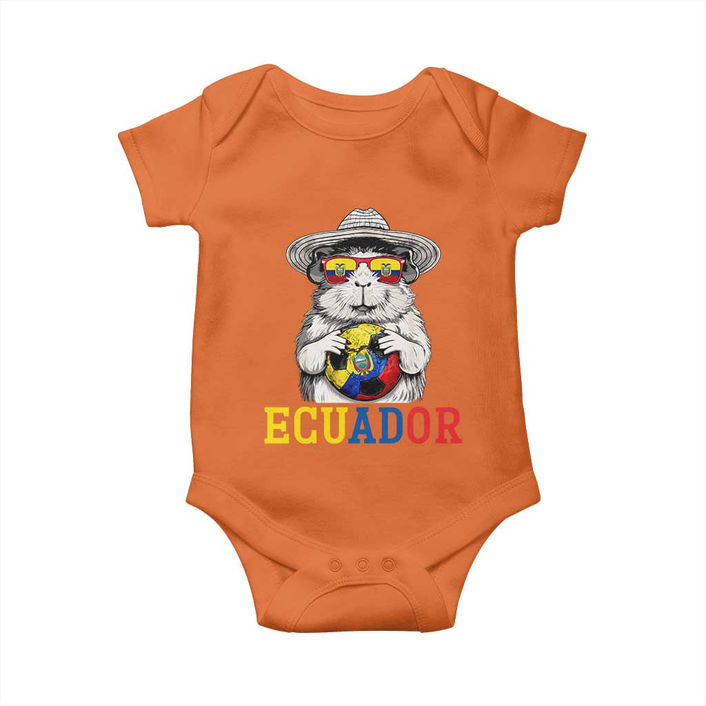 Funny Ecuador Guinea Pig Soccer Fan Baby Onesie Cavy Lover Gift