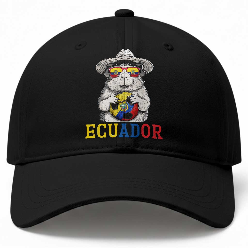 Funny Ecuador Guinea Pig Soccer Fan Baseball Cap Cavy Lover Gift