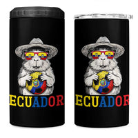 Funny Ecuador Guinea Pig Soccer Fan 4 in 1 Can Cooler Tumbler Cavy Lover Gift
