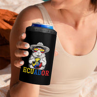 Funny Ecuador Guinea Pig Soccer Fan 4 in 1 Can Cooler Tumbler Cavy Lover Gift