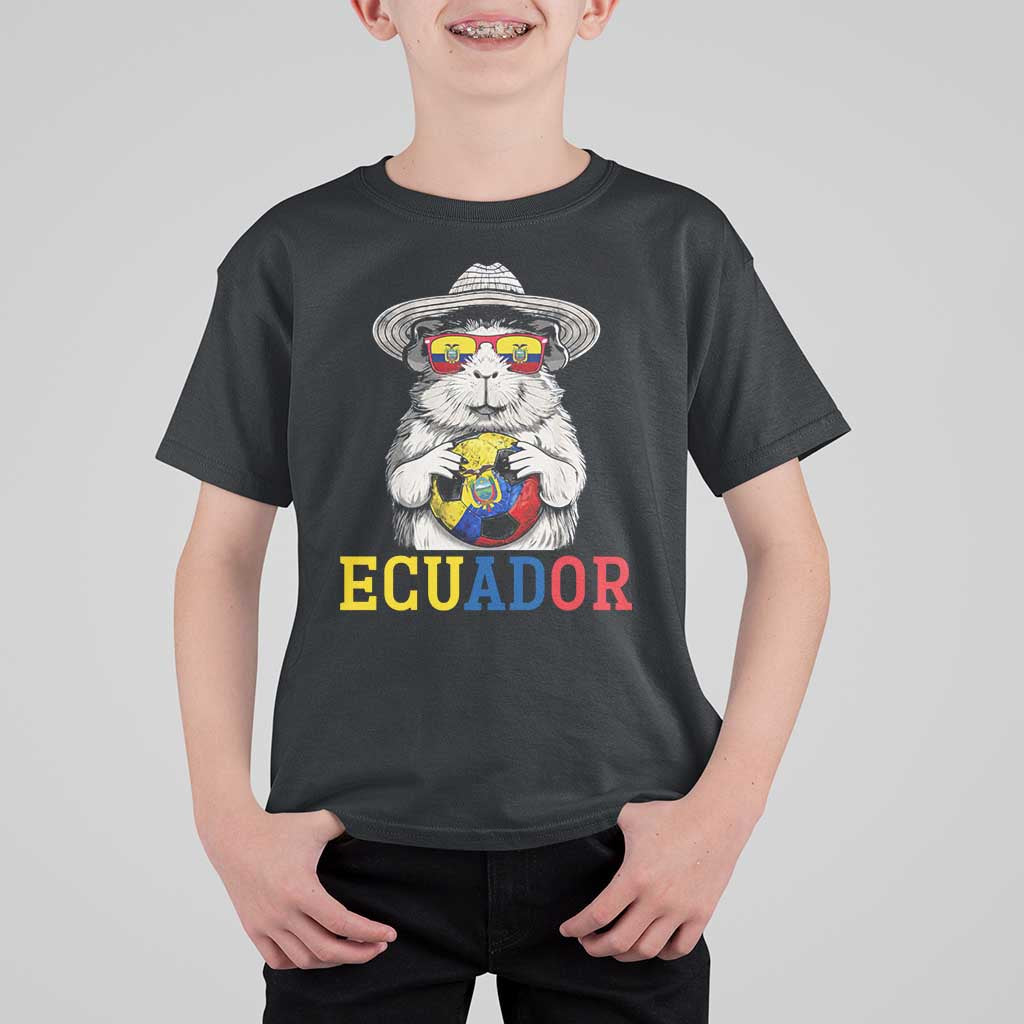 Funny Ecuador Guinea Pig Soccer Fan T Shirt For Kid Cavy Lover Gift
