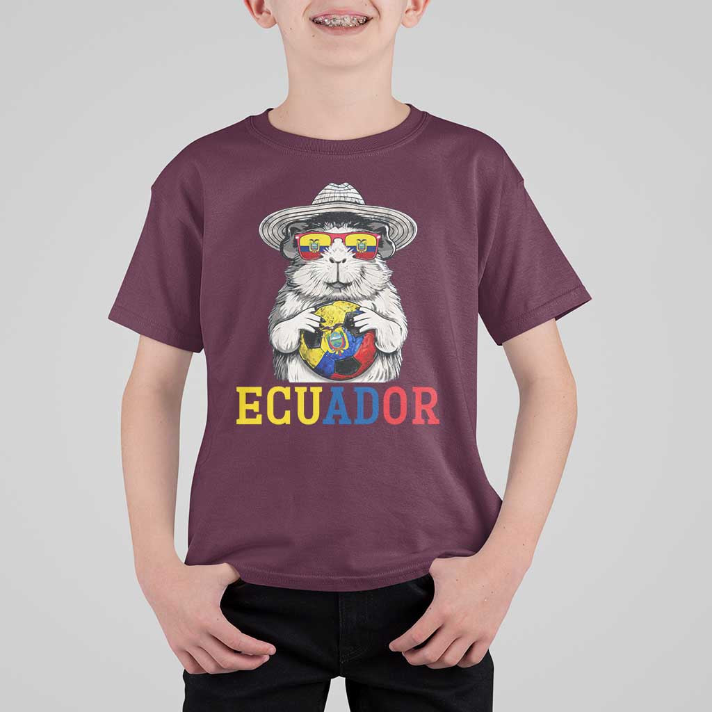 Funny Ecuador Guinea Pig Soccer Fan T Shirt For Kid Cavy Lover Gift