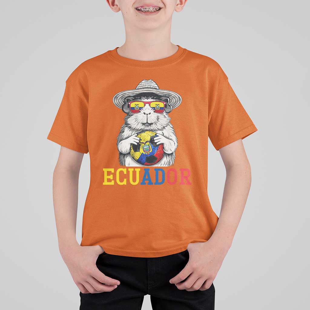Funny Ecuador Guinea Pig Soccer Fan T Shirt For Kid Cavy Lover Gift