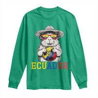 Funny Ecuador Guinea Pig Soccer Fan Long Sleeve Shirt Cavy Lover Gift