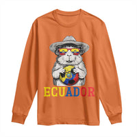 Funny Ecuador Guinea Pig Soccer Fan Long Sleeve Shirt Cavy Lover Gift