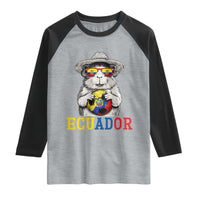 Funny Ecuador Guinea Pig Soccer Fan Raglan Shirt Cavy Lover Gift