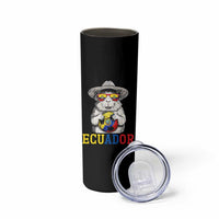 Funny Ecuador Guinea Pig Soccer Fan Skinny Tumbler Cavy Lover Gift