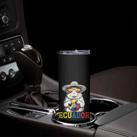 Funny Ecuador Guinea Pig Soccer Fan Skinny Tumbler Cavy Lover Gift