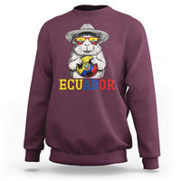Funny Ecuador Guinea Pig Soccer Fan Sweatshirt Cavy Lover Gift