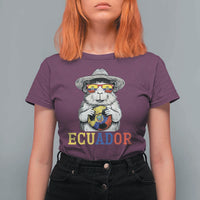 Funny Ecuador Guinea Pig Soccer Fan T Shirt For Women Cavy Lover Gift