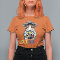 Funny Ecuador Guinea Pig Soccer Fan T Shirt For Women Cavy Lover Gift