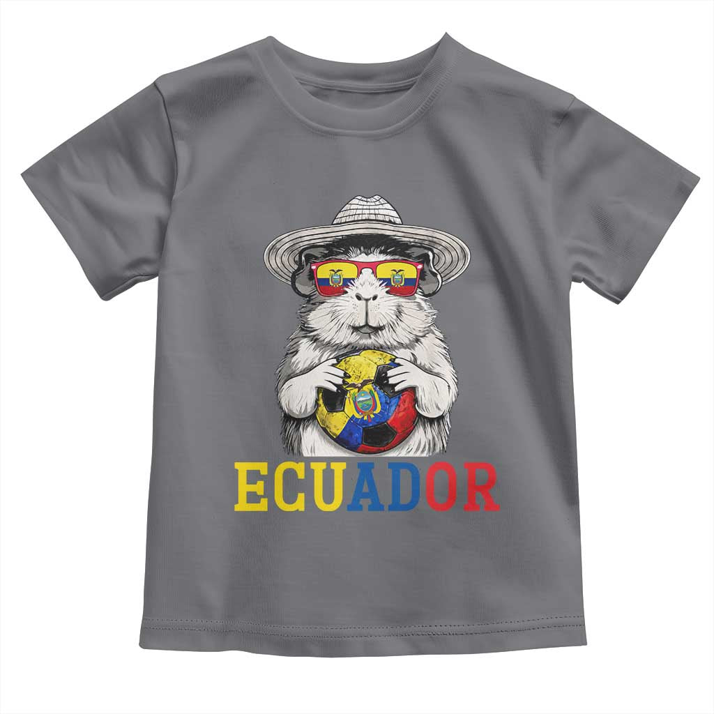 Funny Ecuador Guinea Pig Soccer Fan Toddler T Shirt Cavy Lover Gift