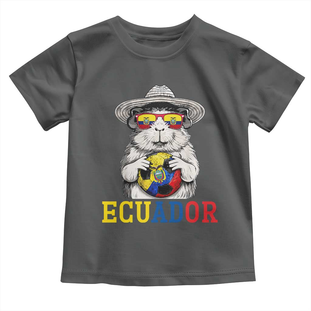 Funny Ecuador Guinea Pig Soccer Fan Toddler T Shirt Cavy Lover Gift