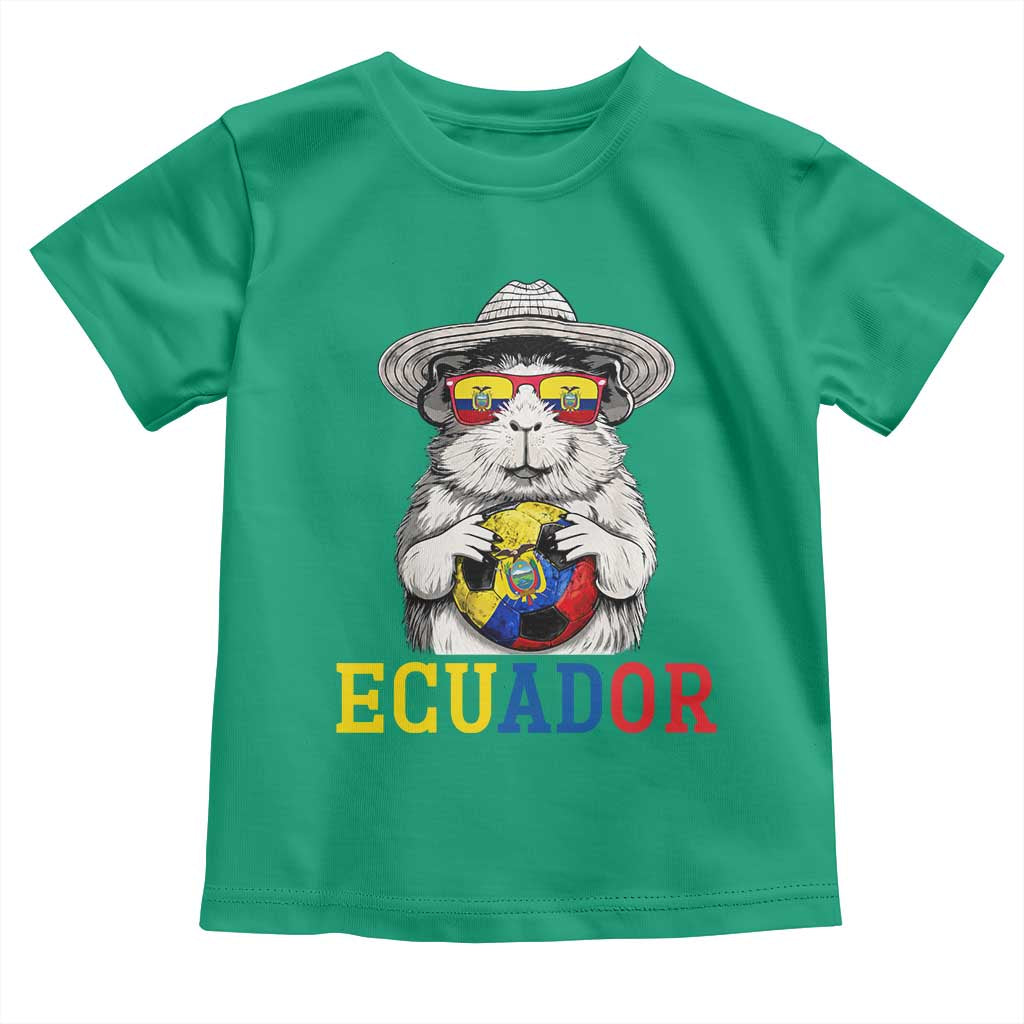 Funny Ecuador Guinea Pig Soccer Fan Toddler T Shirt Cavy Lover Gift