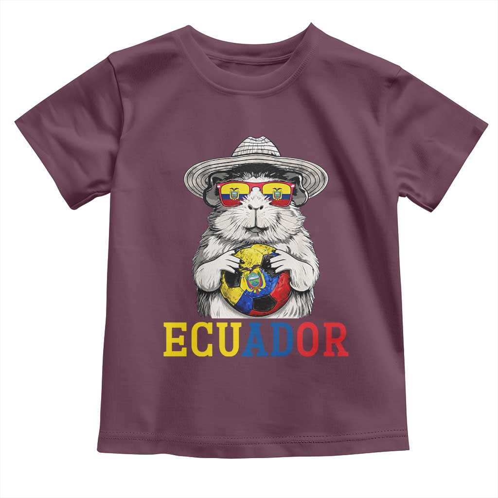 Funny Ecuador Guinea Pig Soccer Fan Toddler T Shirt Cavy Lover Gift