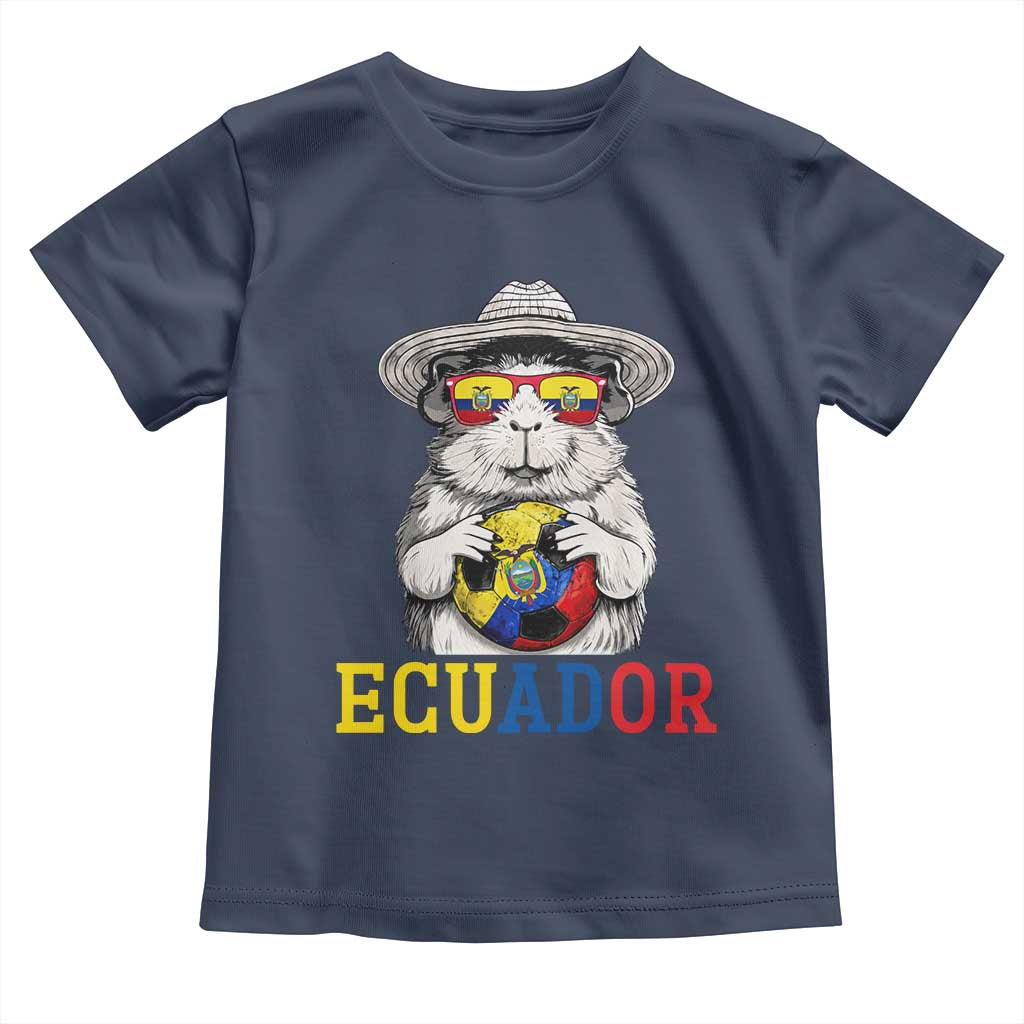 Funny Ecuador Guinea Pig Soccer Fan Toddler T Shirt Cavy Lover Gift