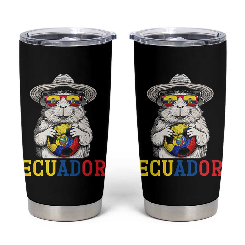 Funny Ecuador Guinea Pig Soccer Fan Tumbler Cup Cavy Lover Gift