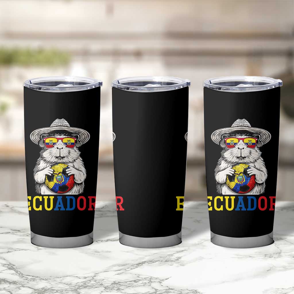 Funny Ecuador Guinea Pig Soccer Fan Tumbler Cup Cavy Lover Gift
