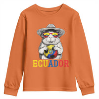 Funny Ecuador Guinea Pig Soccer Fan Youth Sweatshirt Cavy Lover Gift