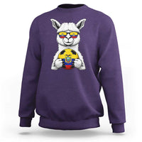 Funny Ecuador Alpaca Soccer Lover Sweatshirt South American Pride Gift