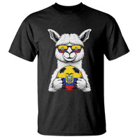 Funny Ecuador Alpaca Soccer Lover T Shirt South American Pride Gift