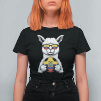 Funny Ecuador Alpaca Soccer Lover T Shirt For Women South American Pride Gift
