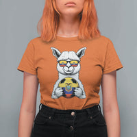 Funny Ecuador Alpaca Soccer Lover T Shirt For Women South American Pride Gift