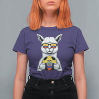 Funny Ecuador Alpaca Soccer Lover T Shirt For Women South American Pride Gift