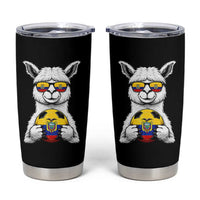 Funny Ecuador Alpaca Soccer Lover Tumbler Cup South American Pride Gift