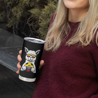 Funny Ecuador Alpaca Soccer Lover Tumbler Cup South American Pride Gift